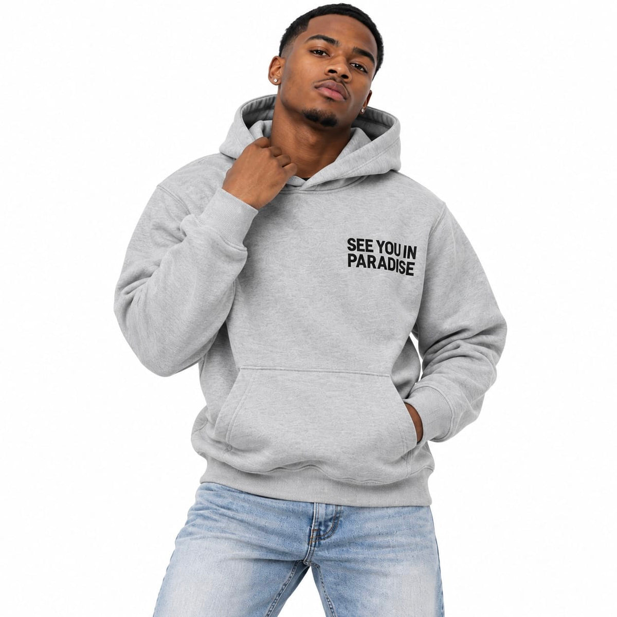 See You In Paradise Wingspan Hoodie (Heather Charcoal/Black) 8816H