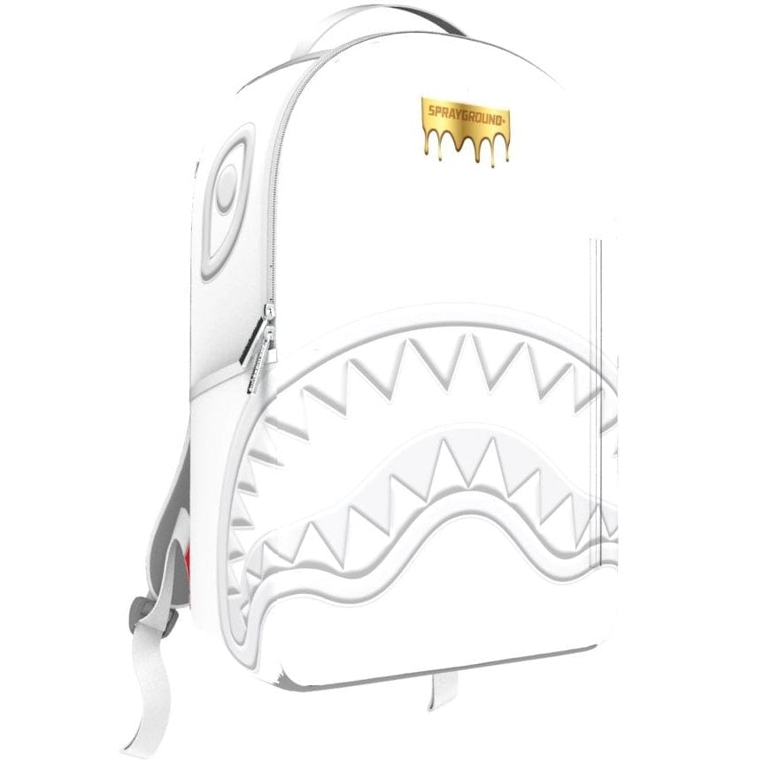 Sprayground Gold Brick Luxe Backpack (White)