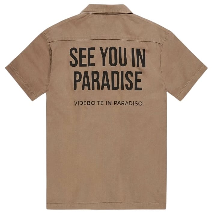 Jordan Craig See You In Paradise Vintage S/S Work Shirt (Khaki) 2566A