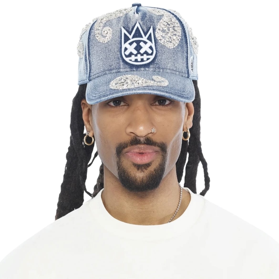 Cult Of Individuality Cult X El Alfa Paisley Panel A Frame Hat (Light Blue)