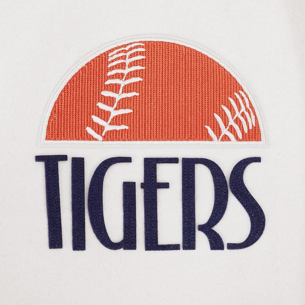 Pro Standard MLB D. Tigers Original Players Varsity Jacket (Eggshell/M.Navy)