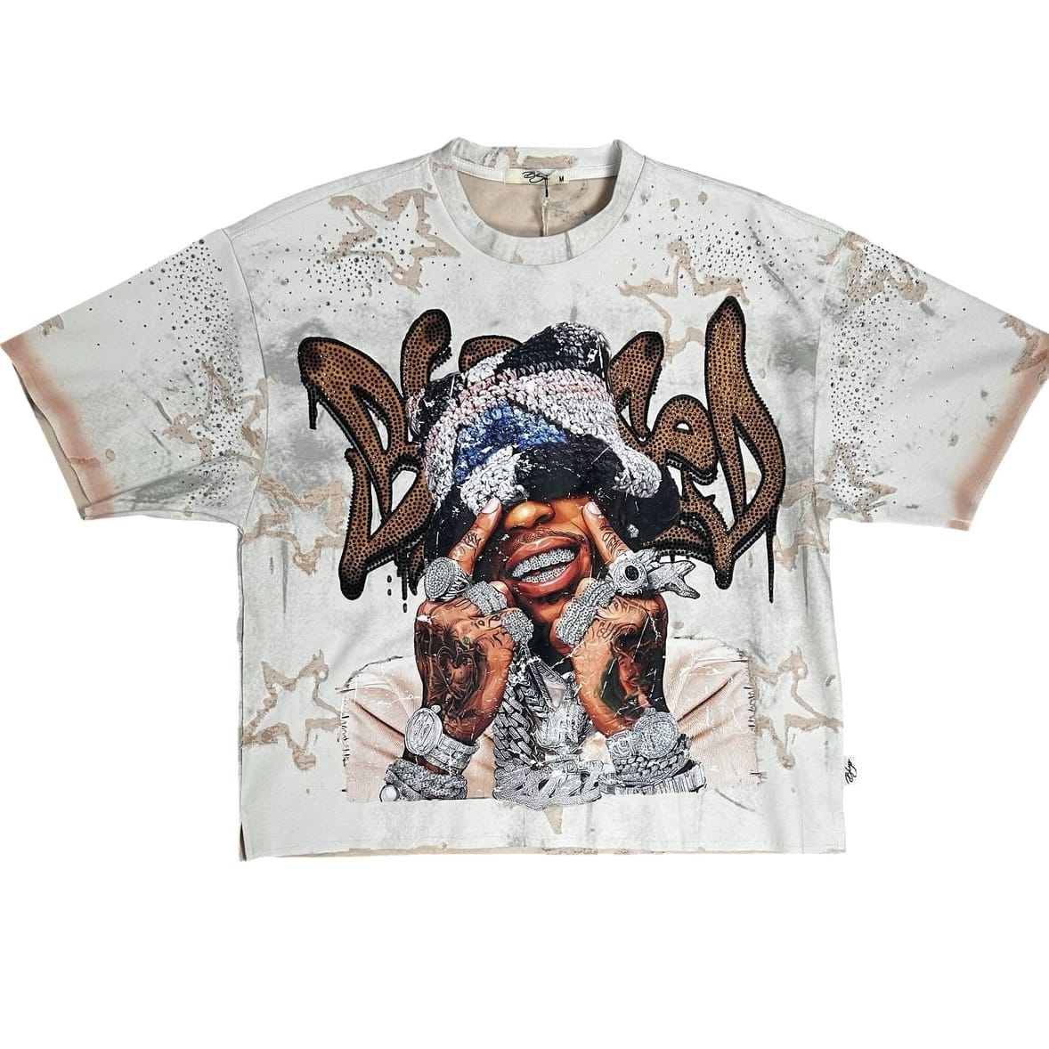 BKYS Blessed Double Side Cropped Tee (White) T1530