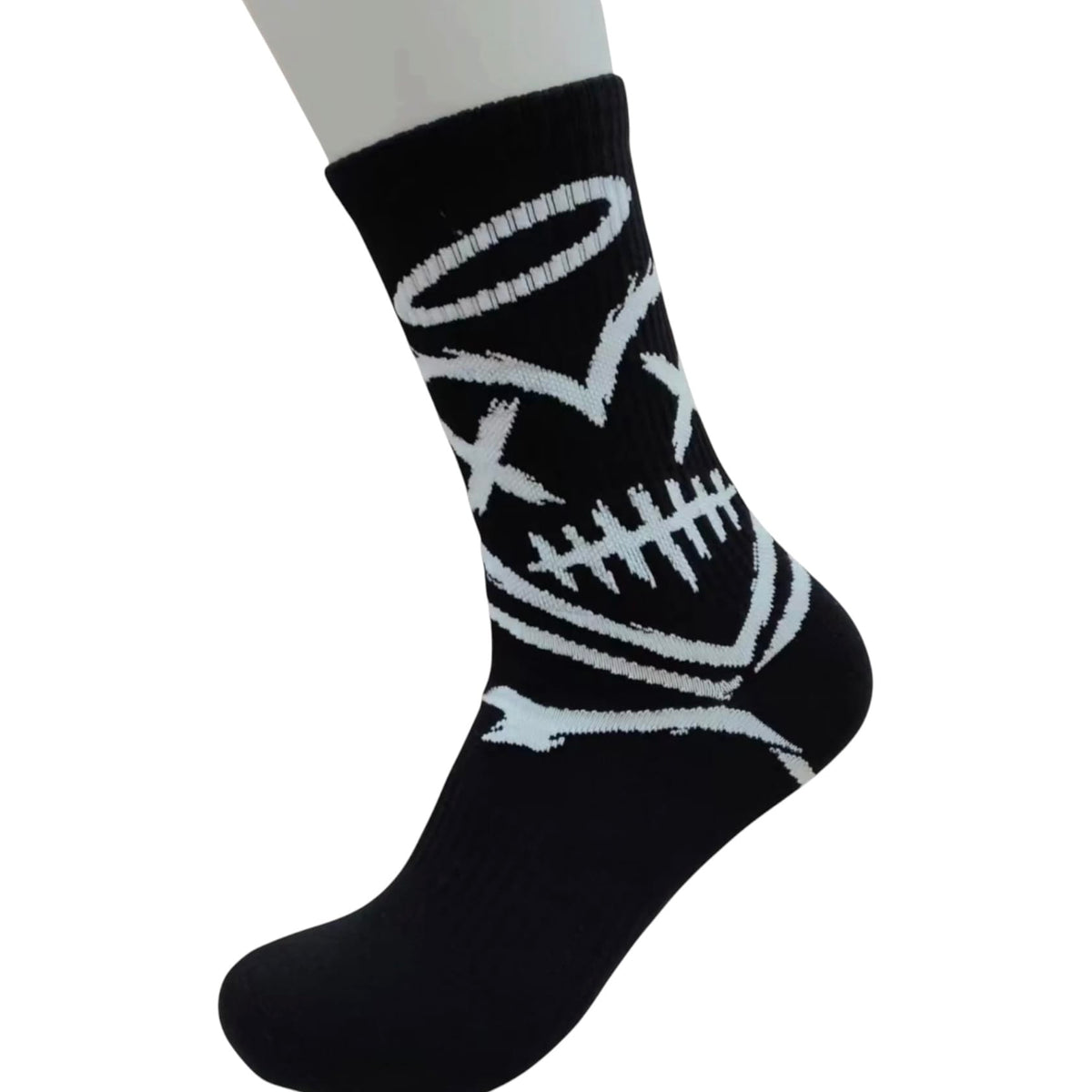 Shattered Hearts Logo Socks (Black)