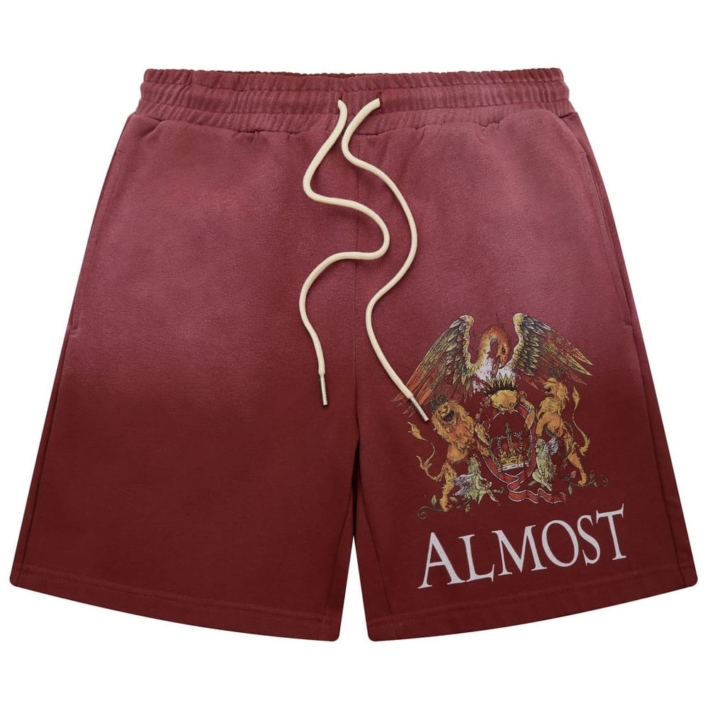 Almost Someday Crowned Shorts (Sun Fade Maroon) AS-SUM26-031