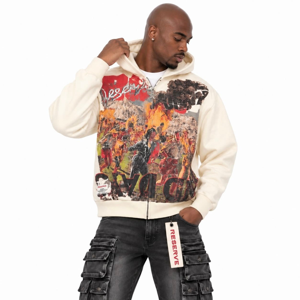 GFTD La Catastrophic Hoodie (Cream)