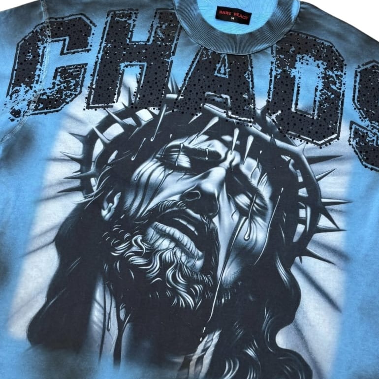 Rare Peace Chaos Tee (Caroline Blue) RT6047