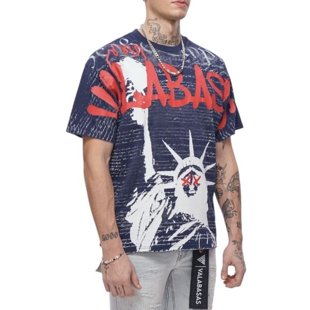Valabasas Freedom Tee (Navy Blue) VLBS-VT1-1104