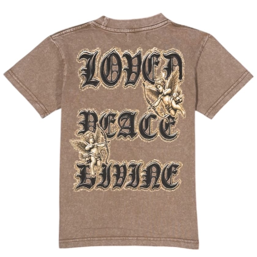 Kids Premium Disaster Devotion Tee (Brown)