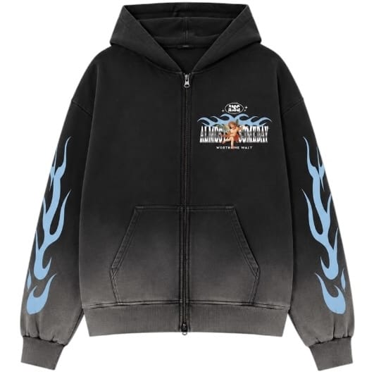 Almost Someday Members Zip Hoodie (Black)