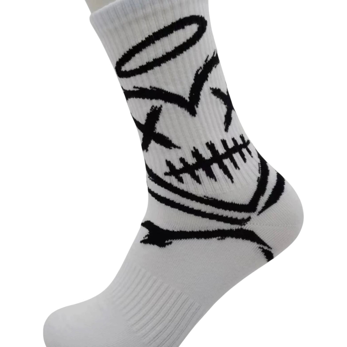 Shattered Hearts Logo Socks (White)