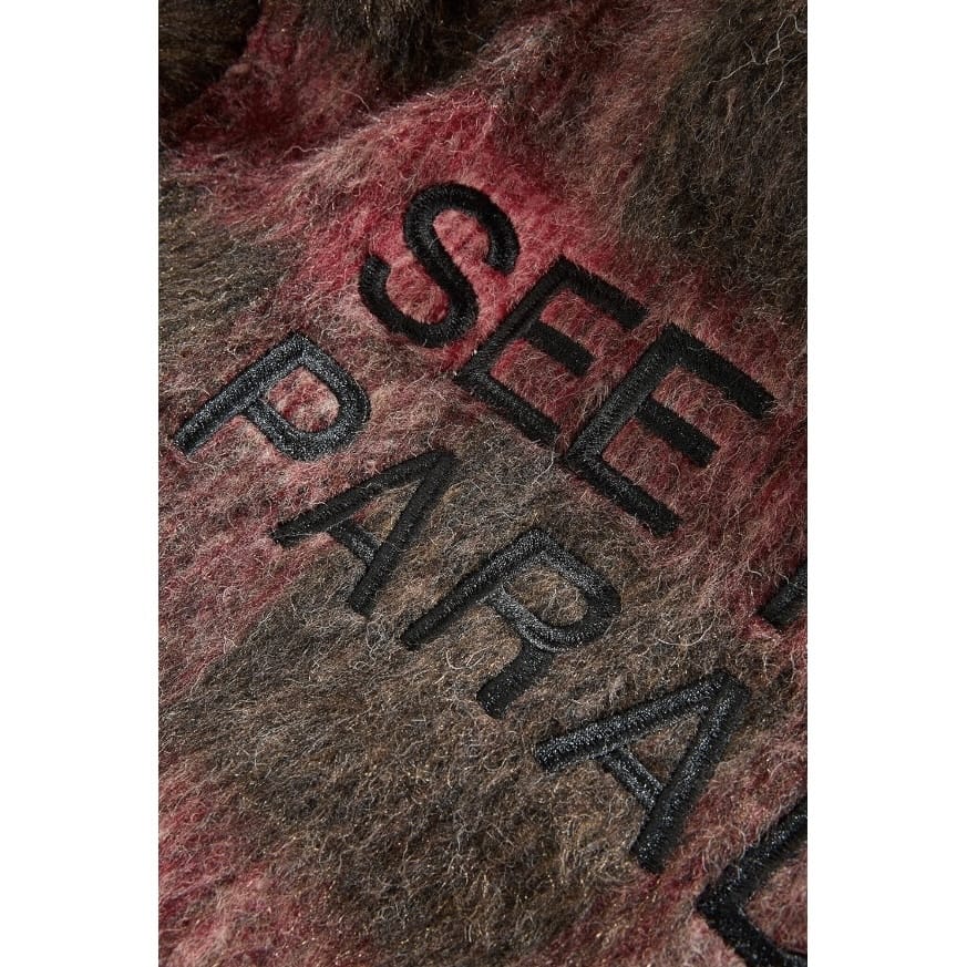 Kids See You In Paradise Hooded Flannel Shacket (Red) 2568K