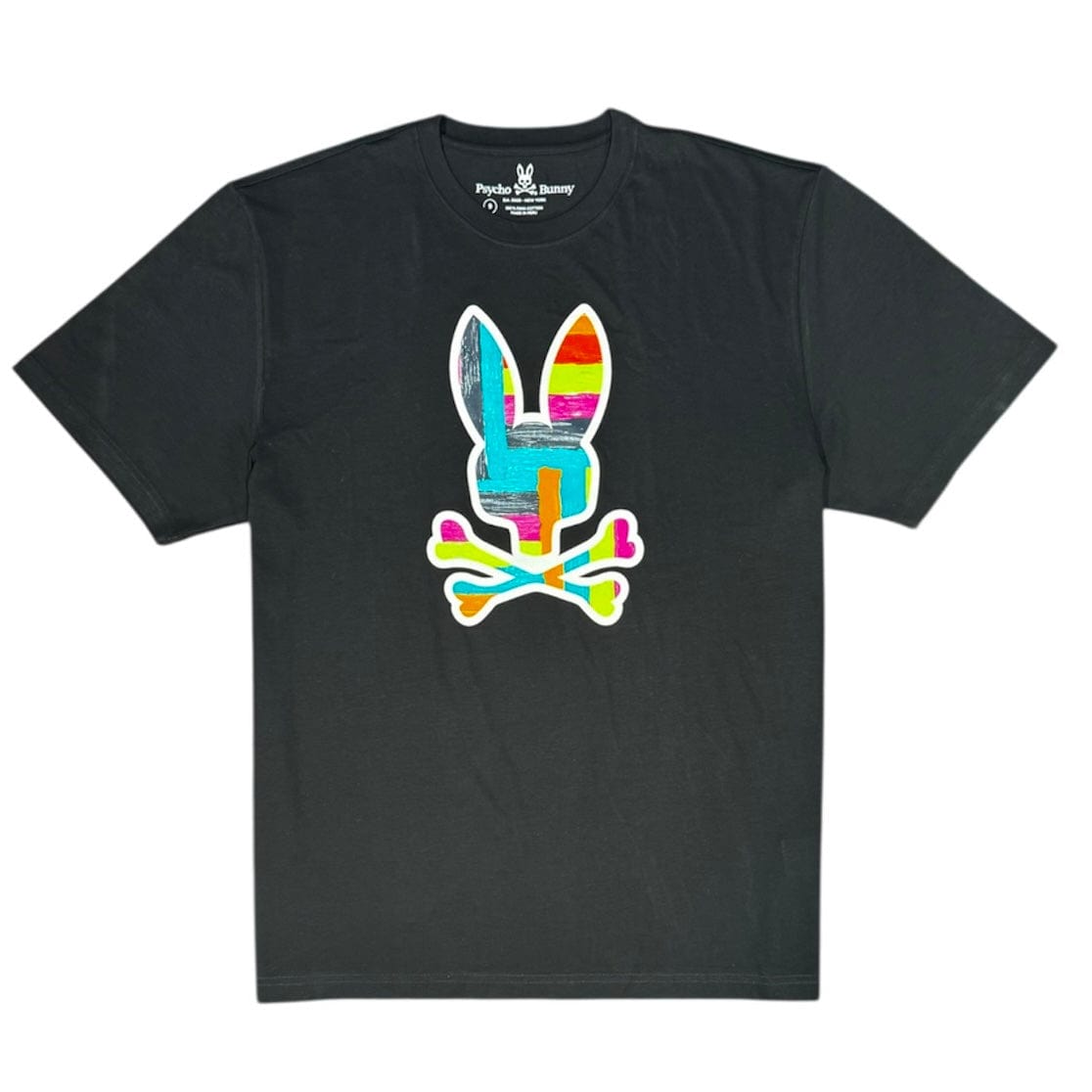 Psycho Bunny Abstract Tee (Black) B6U980U1PC