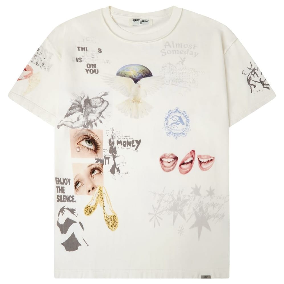 Almost Someday Gallery Tee (Cream) AS-FALL26-055