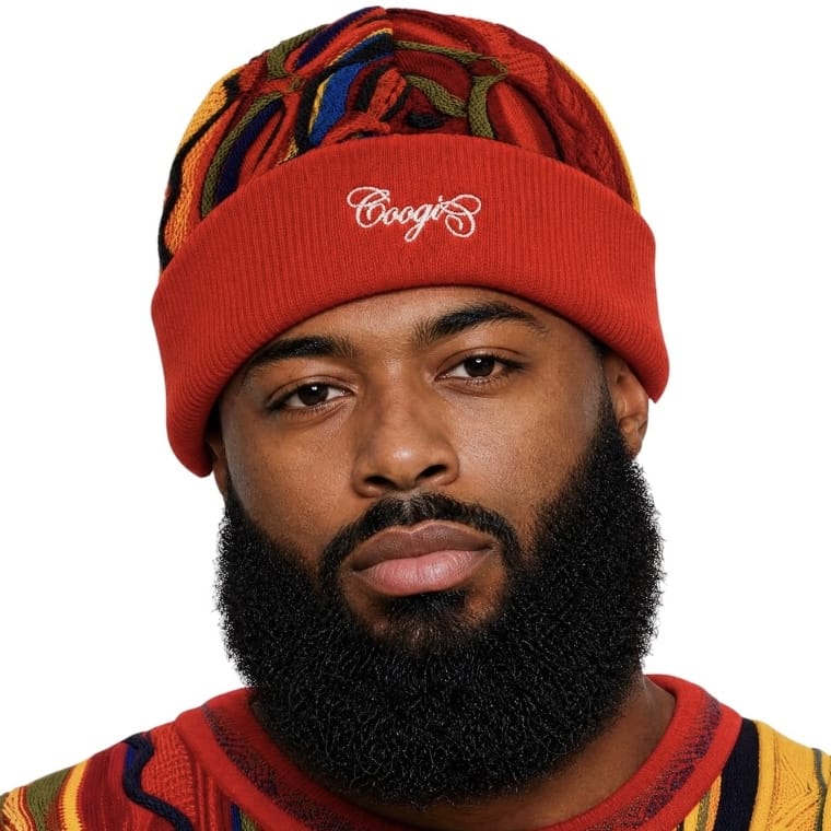 Coogi Gambler Skully Beanie (Red/Orange Multi) C85302