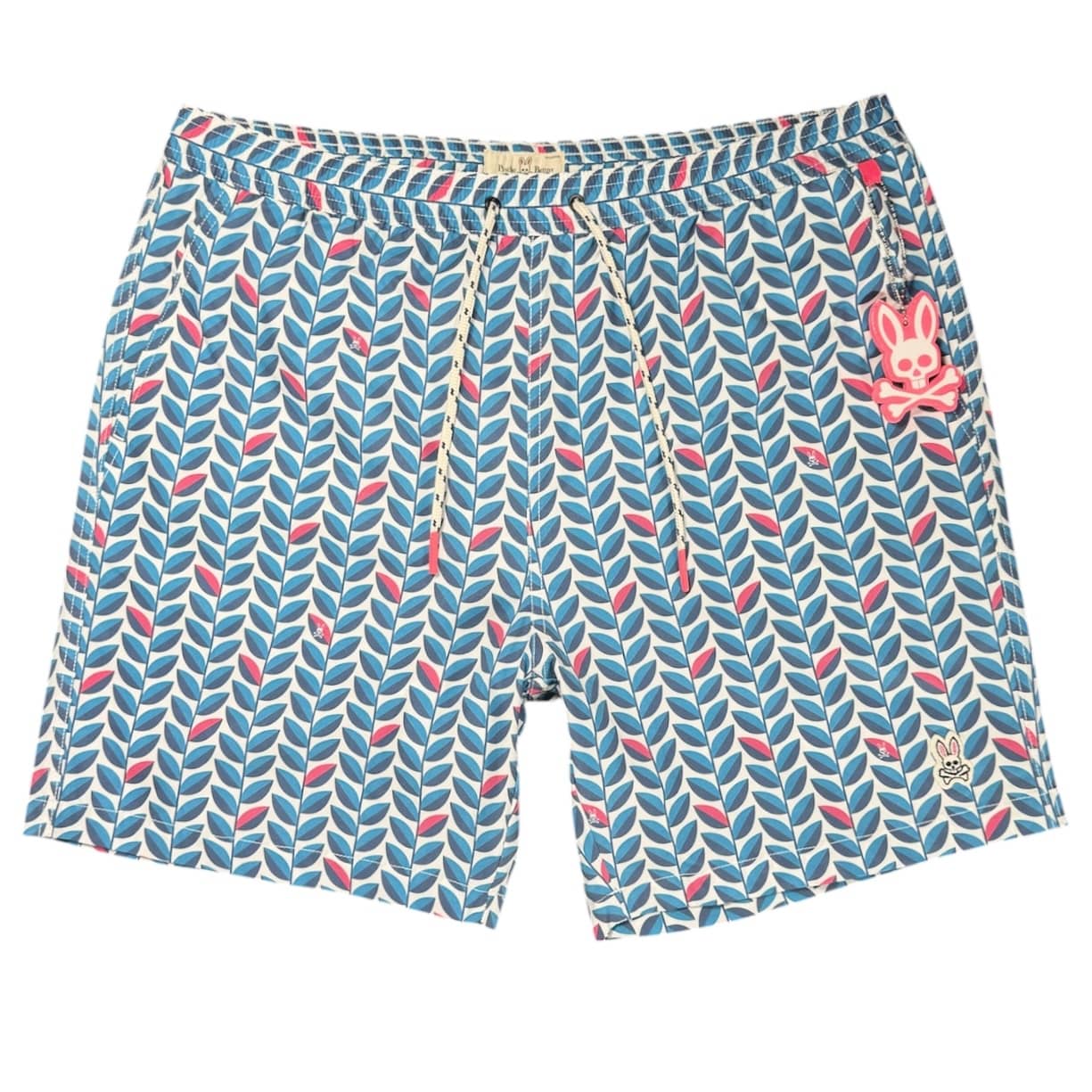 Psycho Bunny Twyford Swim Trunks (White) B6W211N1NS
