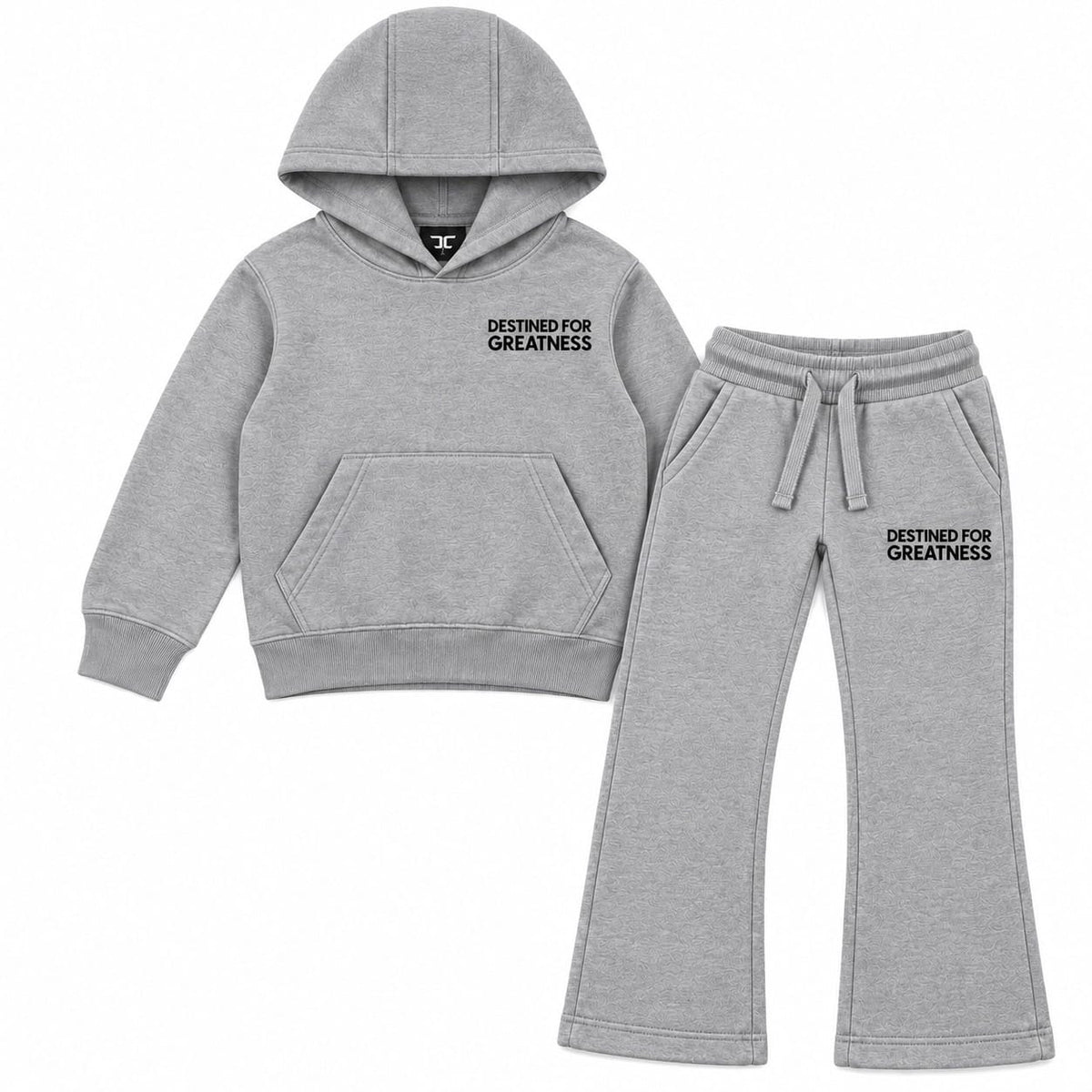 Kids See You In Paradise Wingspan Hoodie & Sweatpants Set (H/Charcoal)