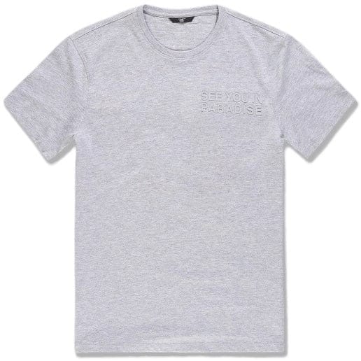 Jordan Craig Retro Paradise Tonal Tee (Heather Grey) 9097A