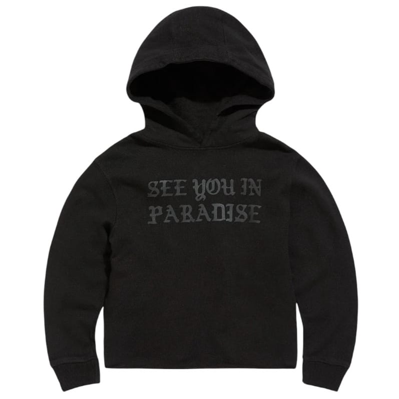 Kids See You In Paradise York Cropped Po Hoodie (Jet Black) 9120HK