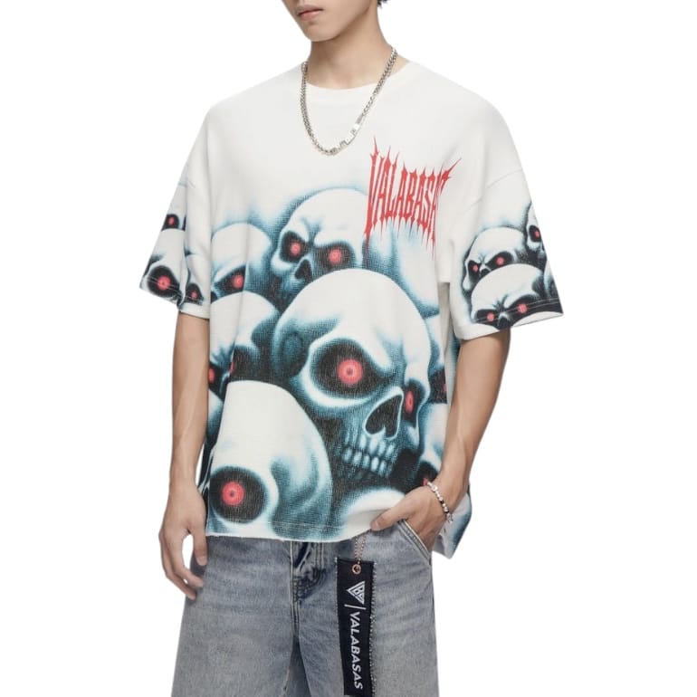Valabasas Grave Digger Thermal Tee (White) VLBS-VT1-1115