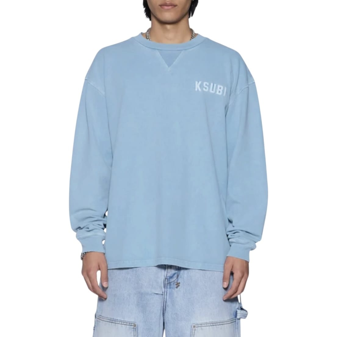 Ksubi K-Lock Ekcess Long Sleeve Tee (Summer Blue) MSP26TE016