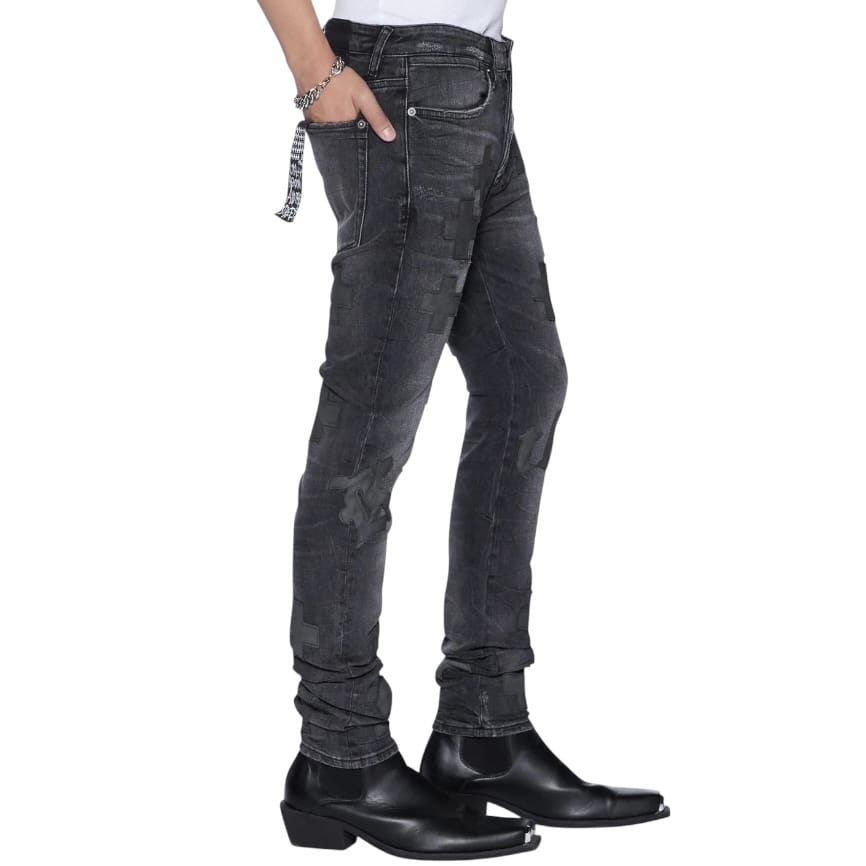 Ksubi Van Winkle Blakk Metal Idols Denim Jean (Charcoal) MSP26DJ035
