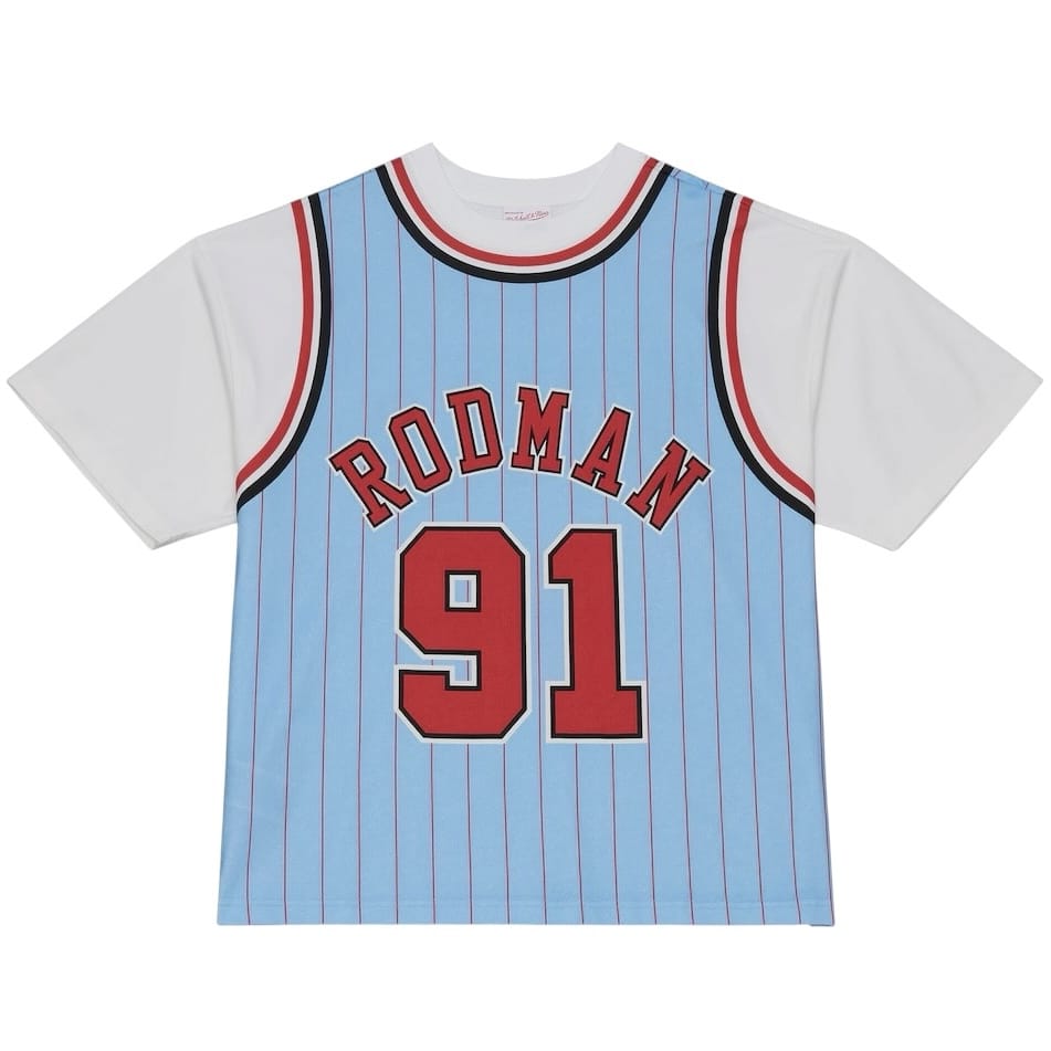 Mitchell & Ness Chicago Bulls 1995-96 Best In Class Jersey Tee (Lt. Blue)
