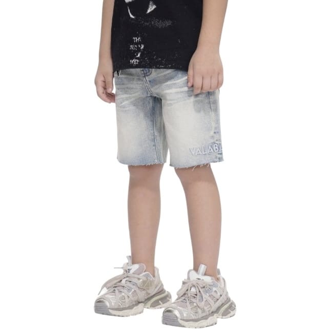 Kids Valabasas Jr. Kids Denim Shorts (Light Wash)