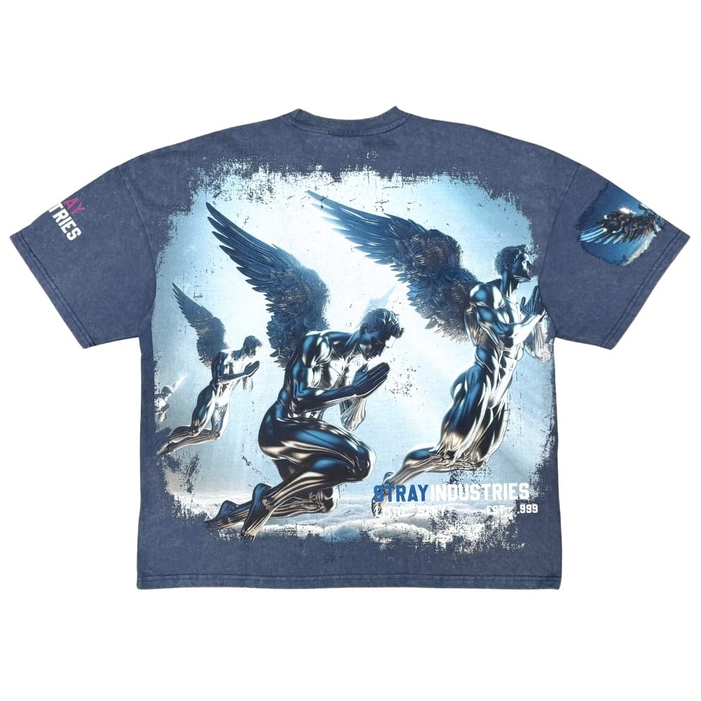 Stray Metallic Angel Tee (Navy) ST1717-NVY