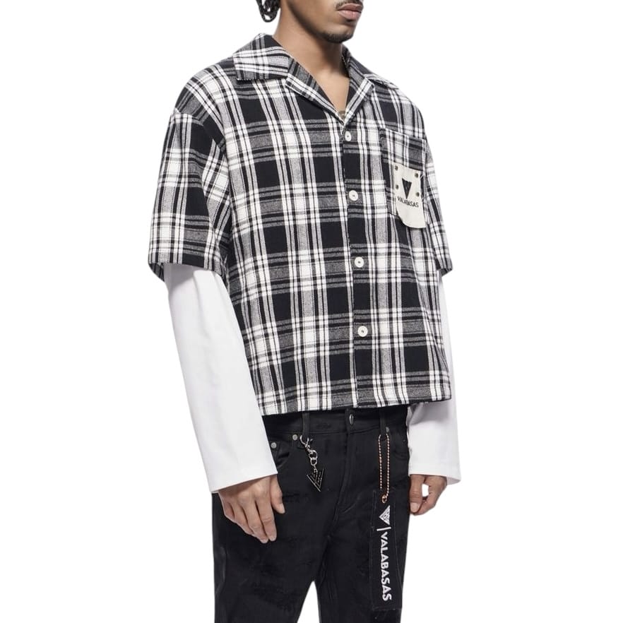 Valabasas Rip Double Layered Flannel (Black) VLBS-VBD2-1021