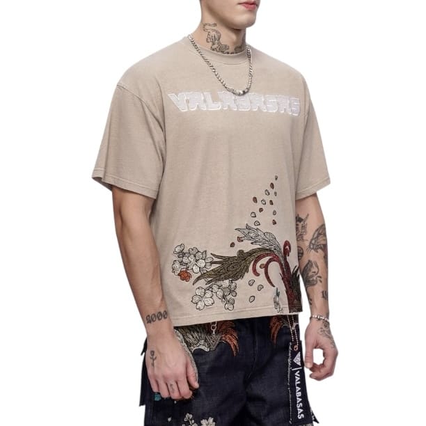 Valabasas Graviku Tee (Khaki) VLBS-VT1-1093