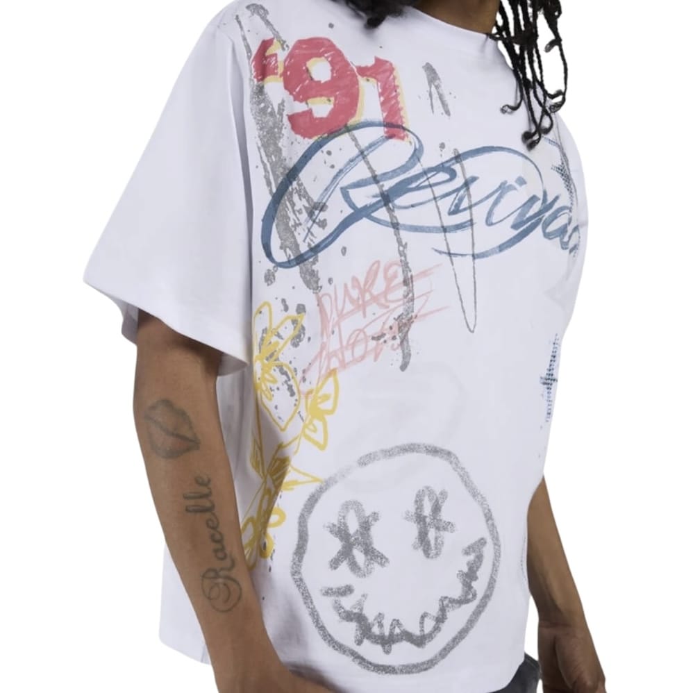 Smoke Rise Smiley SS Tee (White) KT26S425