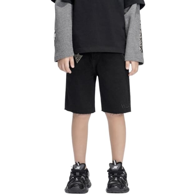 Kids Valabasas Jr. Kids Denim Shorts (Black)