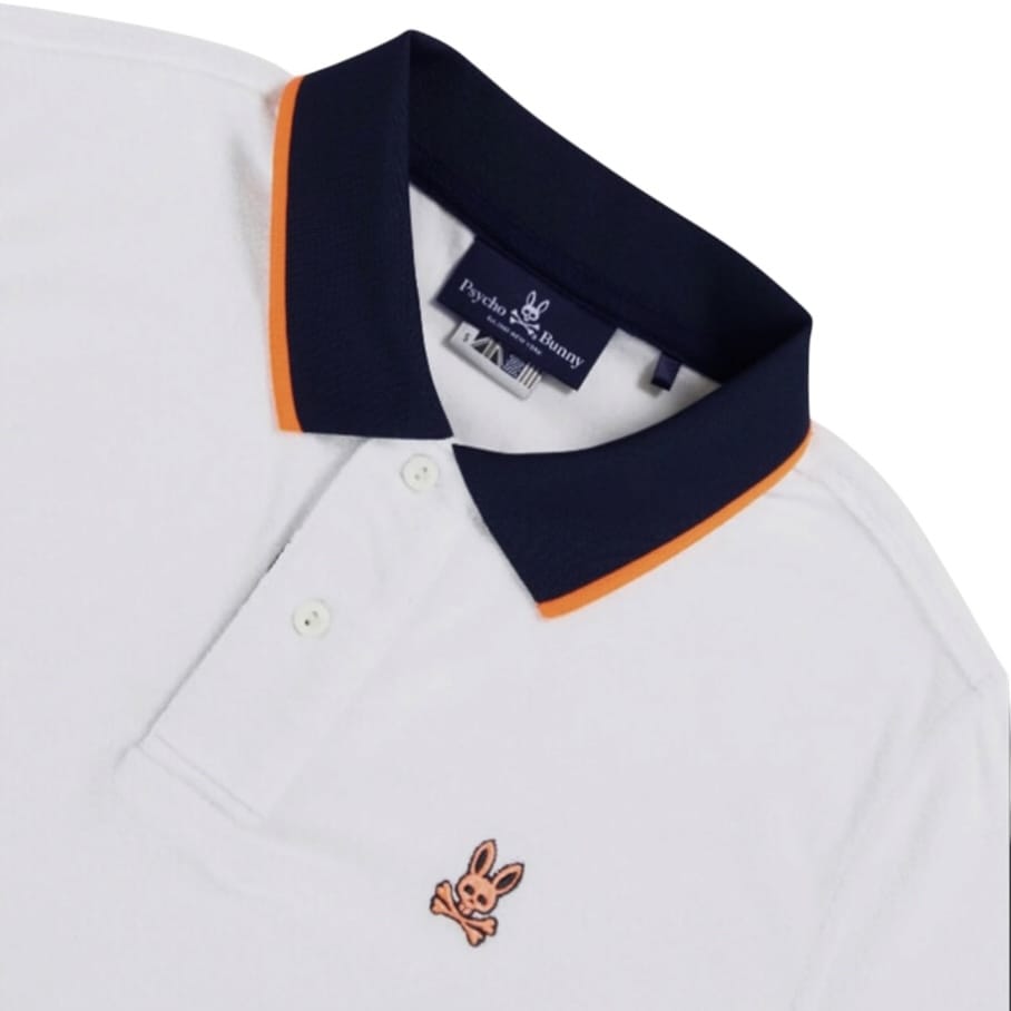 Psycho Bunny Greyson Terry Polo (White) B6K305S1CO
