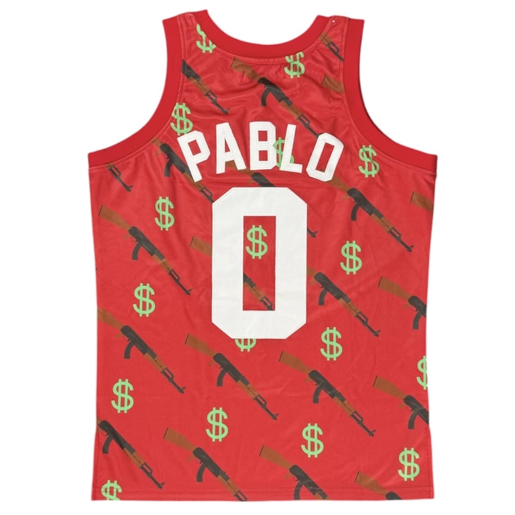 Headgear Pablo Escobar Basketball Jersey (Red) HGC037-BBJ-42