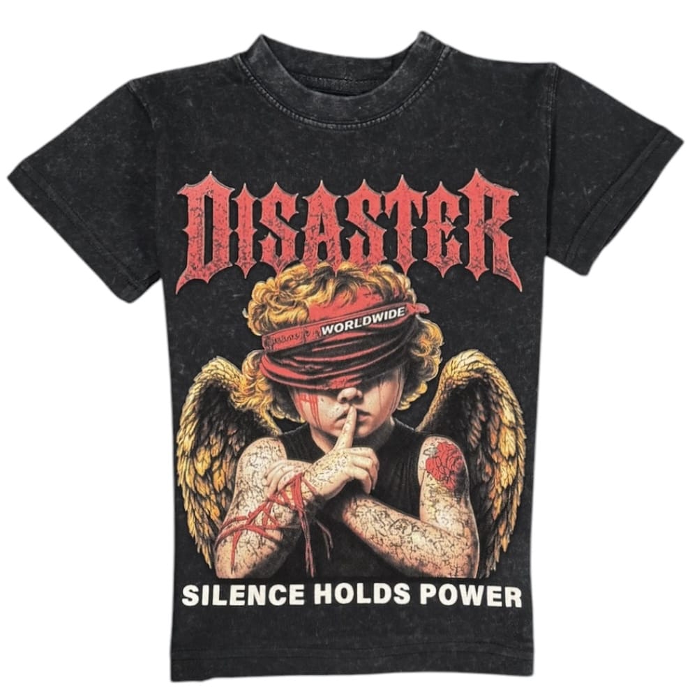 Kids Premium Disaster Silence Tee (Black)