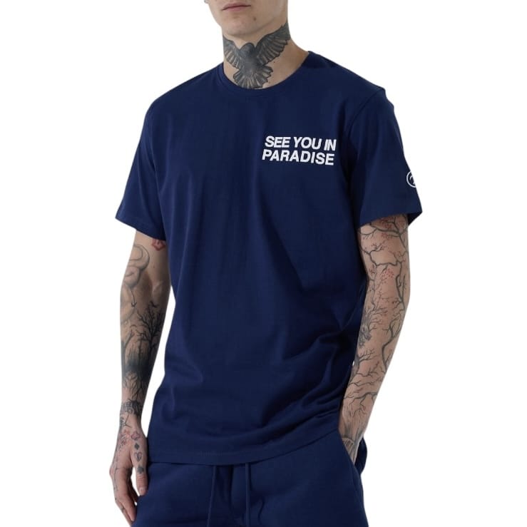 See You In Paradise Tonal Short Set (Navy) 2078A/2078S