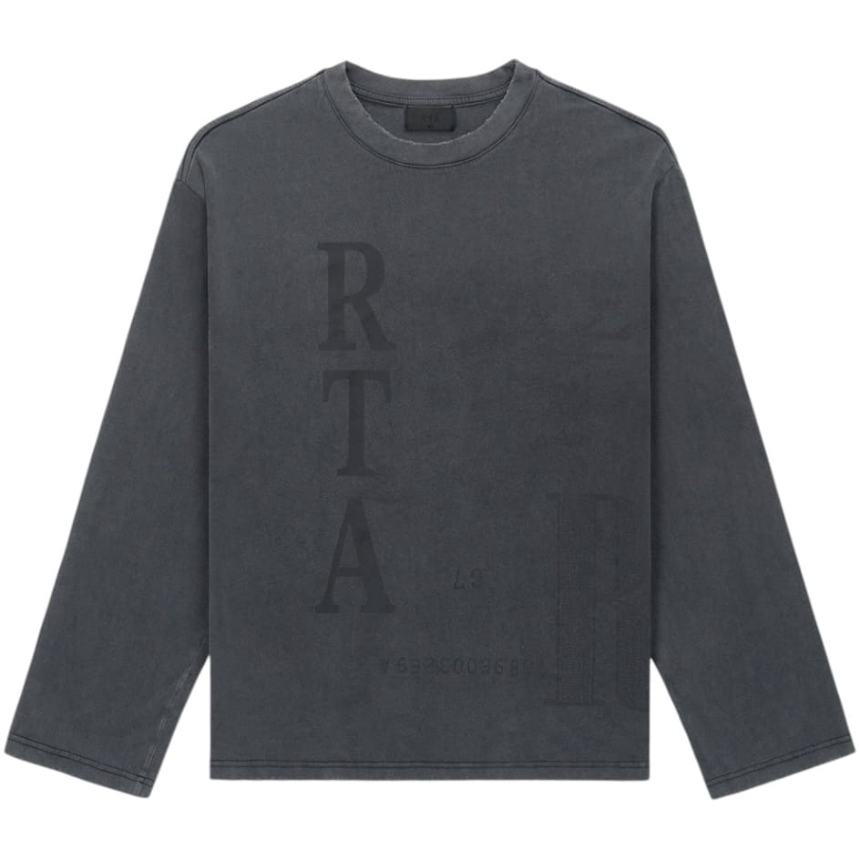 Rta Marceau Oversized Long Sleeve Tee (Vintage Black Counterfeit)