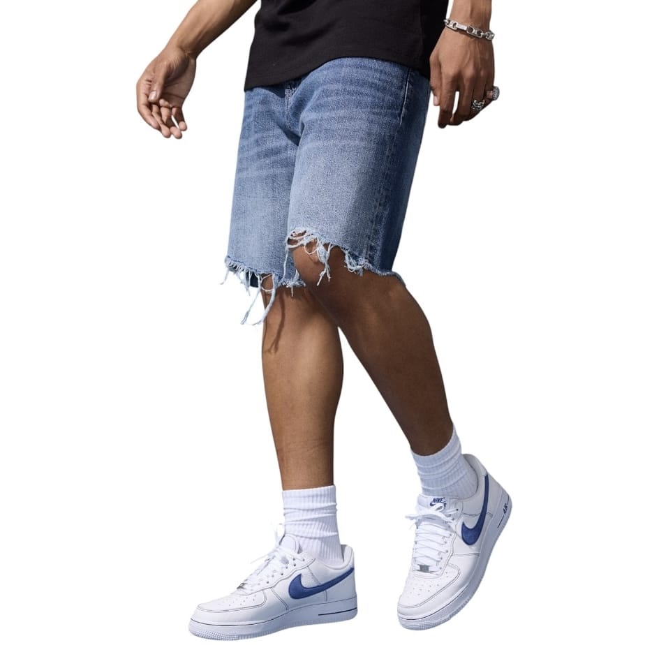 Jordan Craig Retro Infantry Denim Shorts (Aged Wash) J3224S