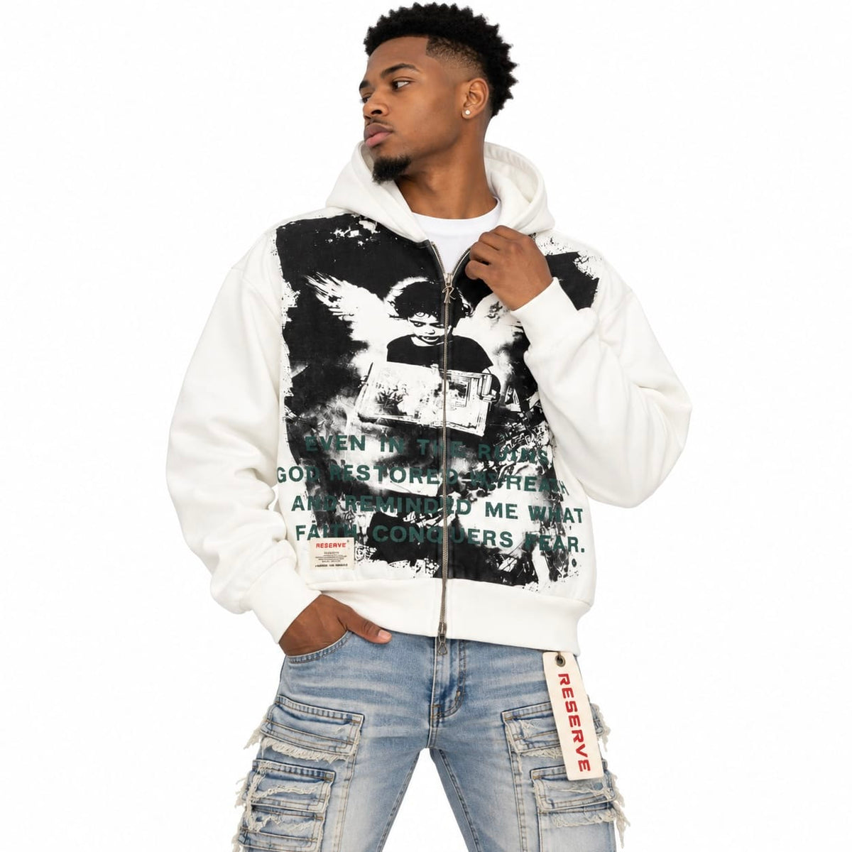 GFTD La 777 Hoodie (White)