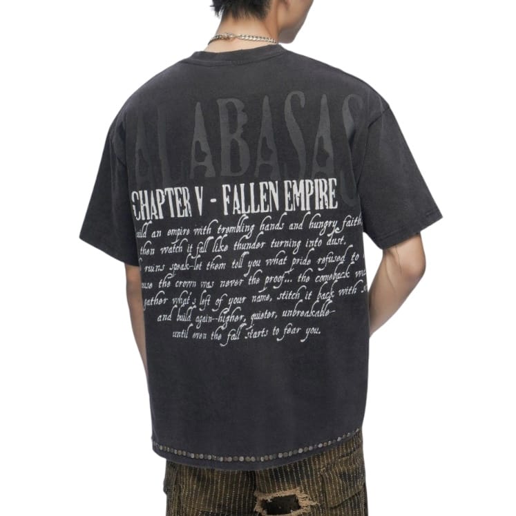 Valabasas Fallen Empire Tee (Vintage Black) VLBS-VT1-1119