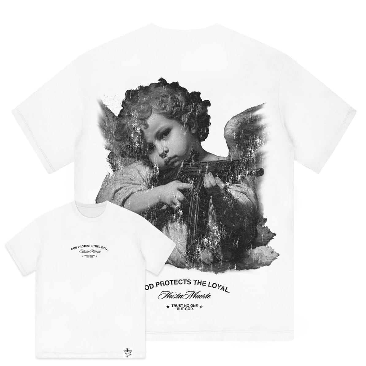 Hasta Muerte Angel Shooter Tee (White)