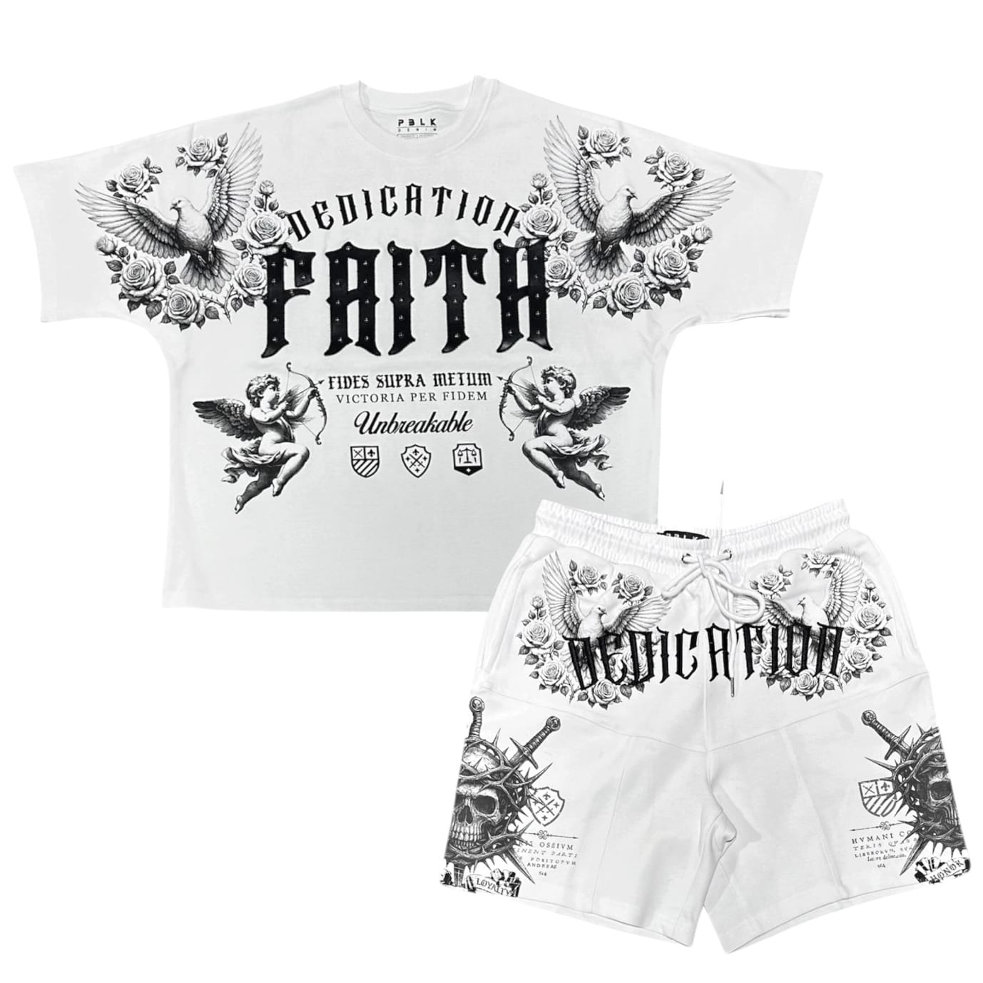 Publik Faith Dove & Skull Dedication Set (White)
