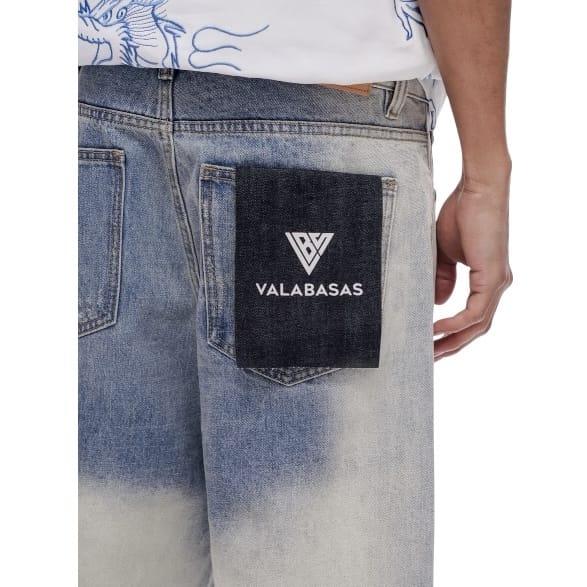 Valabasas Fuse Denim Shorts (Light Blue Wash) VLBS-VSH1-1005