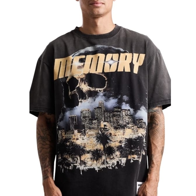 Memory Lane Downtown Reaper Tee (Vintage Black) ML-SP2-26-048