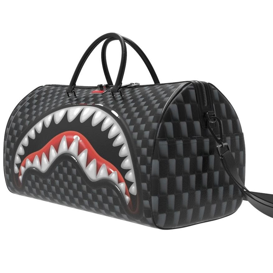 Sprayground Sharks In Paris Balloon Black Duffle Bag