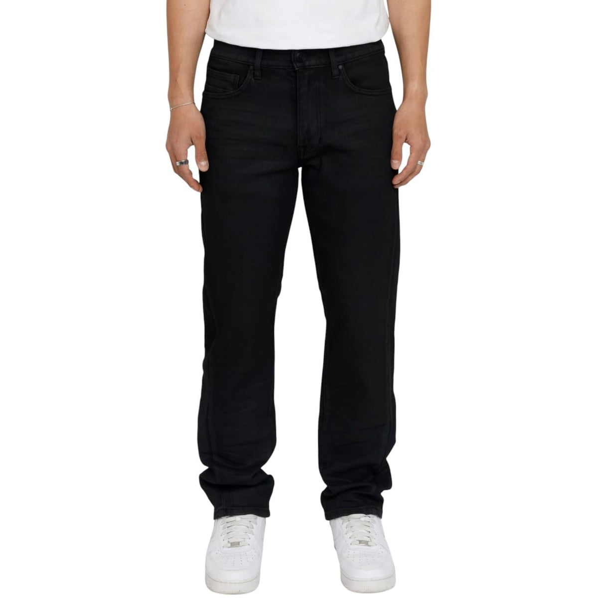 Smoke Rise Essential Vintage Washed Jeans (Glow Black) JP26F233
