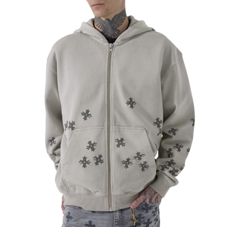 See You In Paradise Forbidden Fruit Zip Up Hoodie (Cement Wash) 8892H