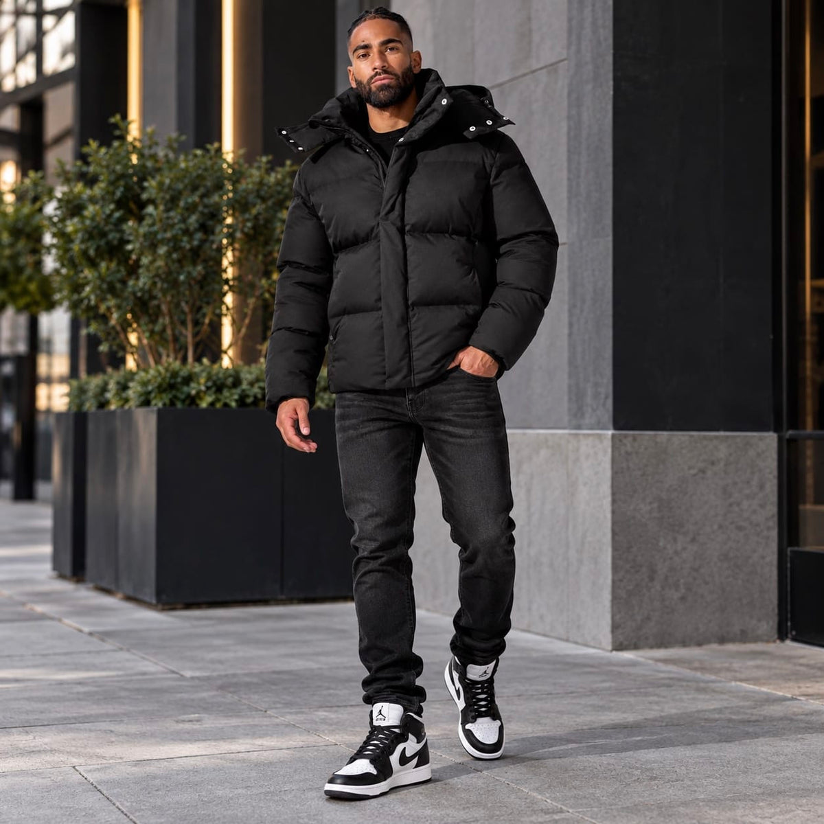 Jordan Craig Jackson Heights Puffer Jacket (Black) 92600M