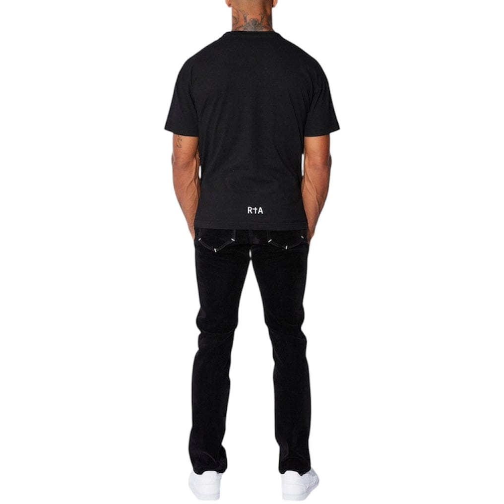Rta Liam Short Sleeve Logo Tee (Black/White) ME00K83-T1192BKFWT