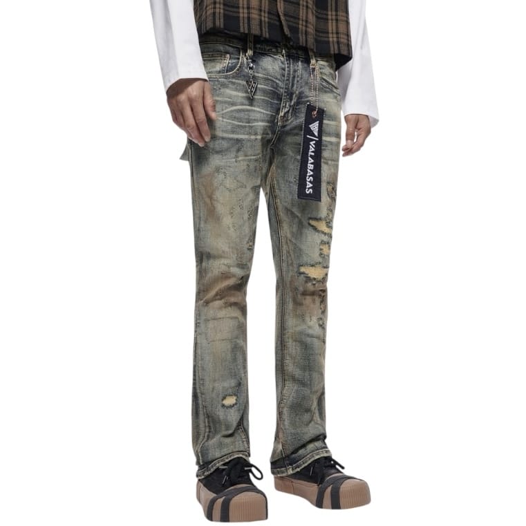 Valabasas Static Stacked Denim Jean (Vintage Wash) VLBS-VJ3-1083
